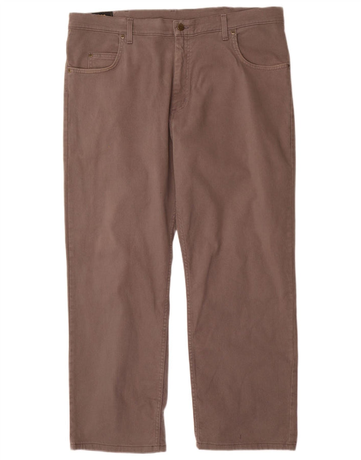 Vaqueros Lee Brooklyn Rectos Mujer W42 L30 Algodón Gris