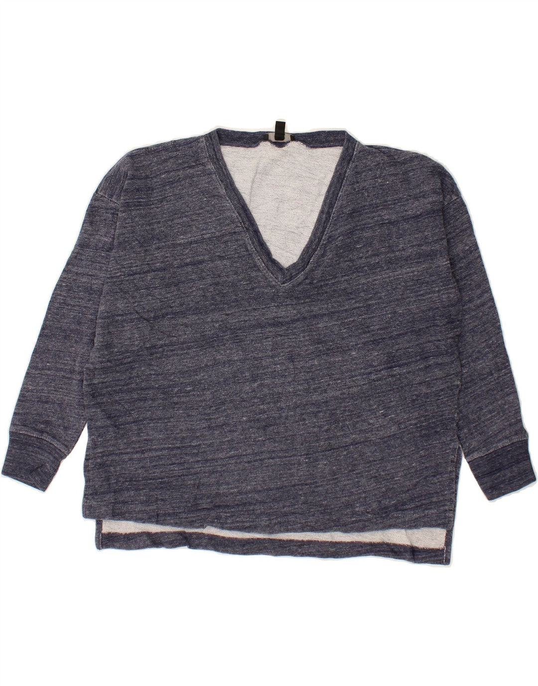 J. CREW Womens Oversized Sweatshirt Jumper UK 10 Small Navy Blue Cotton Vintage J. Crew and Second-Hand J. Crew from Messina Hembry 