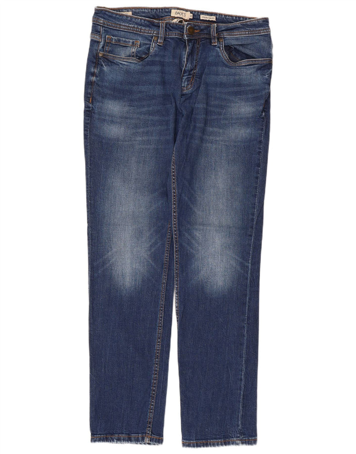 Dack's Jeans ajustados para hombre IT 50 Large W32 L30 Algodón azul