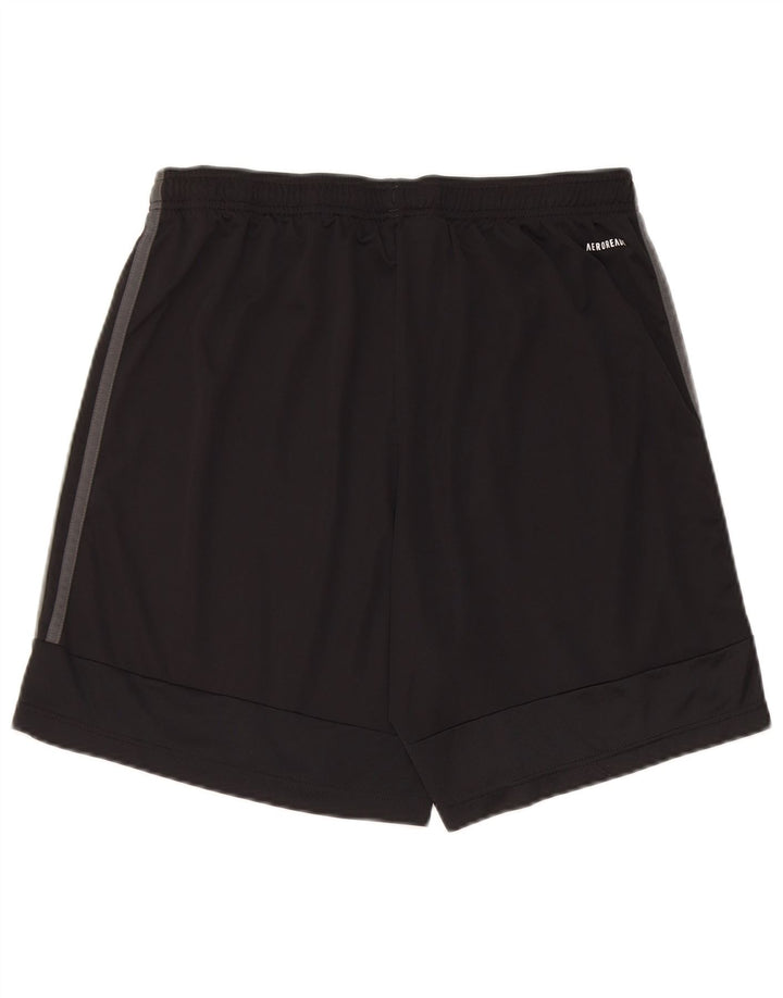 Adidas - Pantalones cortos deportivos Aeroready para hombre, tamaño grande, poliéster negro
