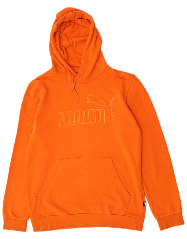 Puma Hombre Graphic Sudadera con capucha Jumper Small Naranja Algodón