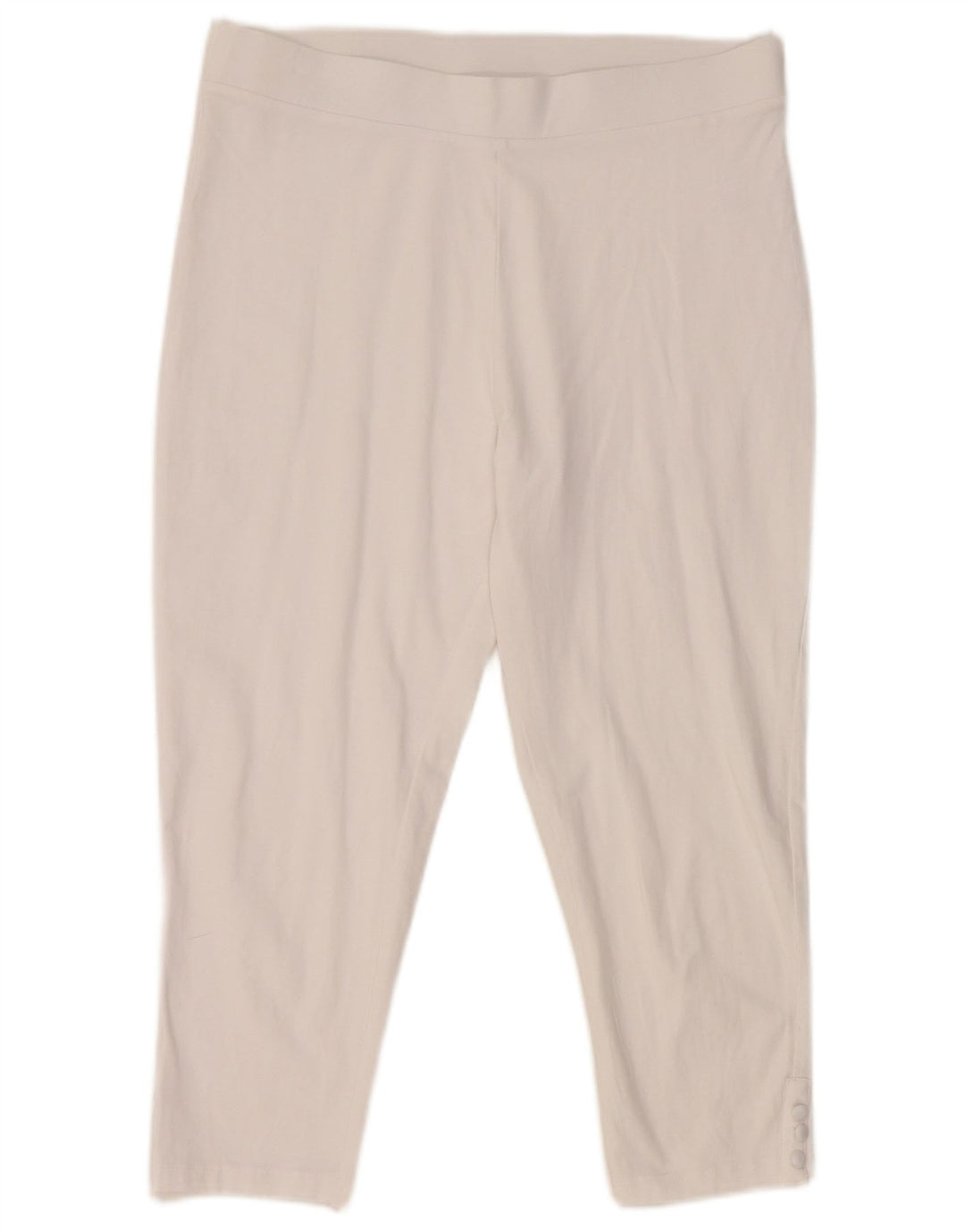 M&Co Leggings Capri para Mujer UK 44 Grande Algodón Blanco