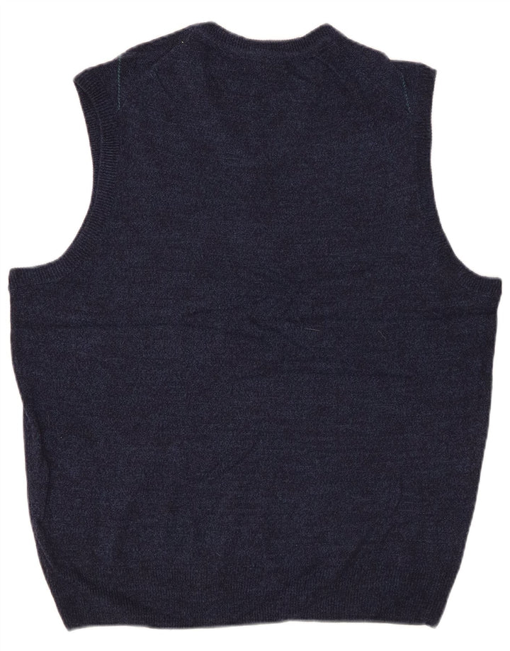 DOCKERS Camiseta sin mangas para hombre, talla mediana, azul marino, Argyle/Diamond