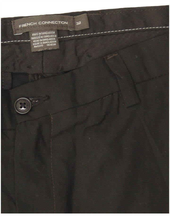 Pantalones de traje ajustados para hombre de French Connection W32 L31 Poliéster negro