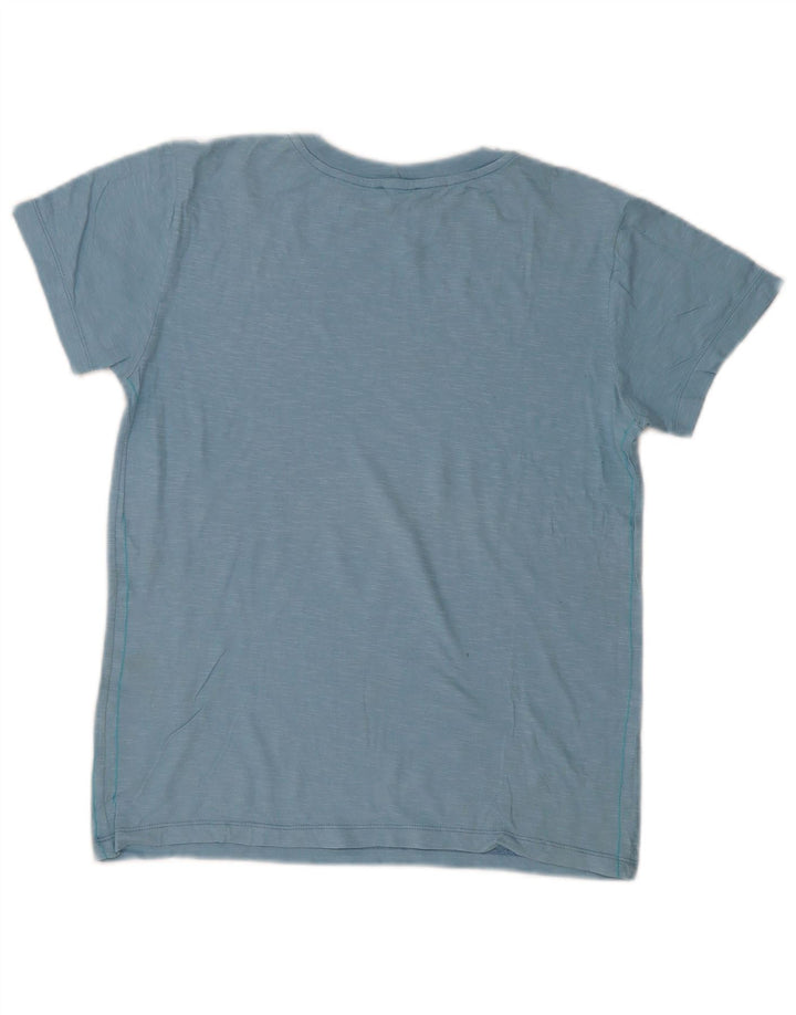 Benetton Camiseta Estampada para Mujer ES 44 Azul Medio