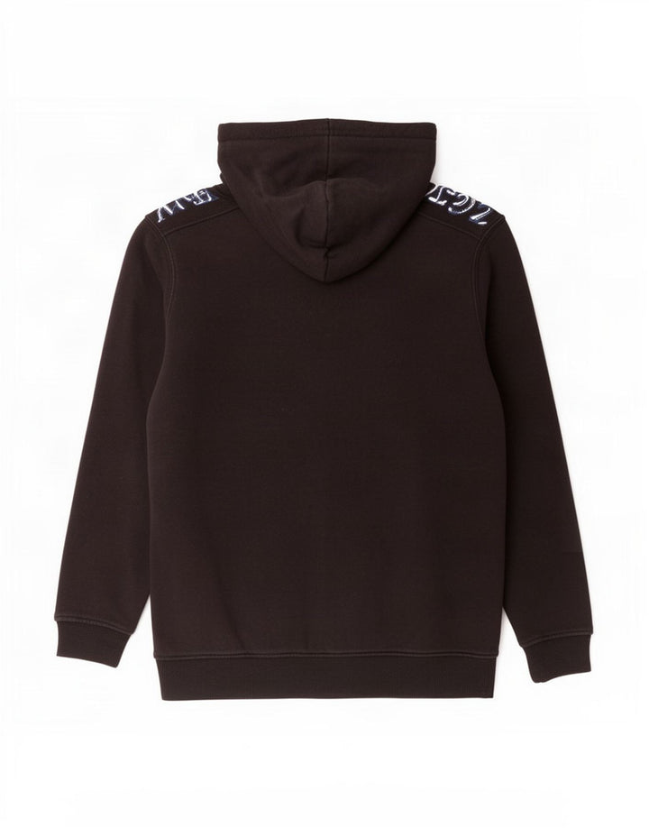 Terranova Hombre Sudadera Con Capucha Gráfica Jersey Grande Poliéster Negro
