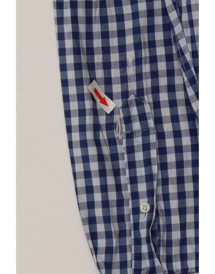 Gant Camisa Heritage De Corte Regular De Algodón A Cuadros En Azul Medio | Hombre