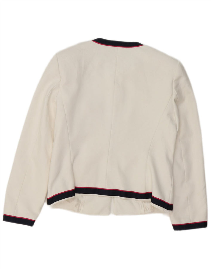 Zara Chaqueta Blazer para Mujer Reino Unido 10 Pequeña Rayas Blancas