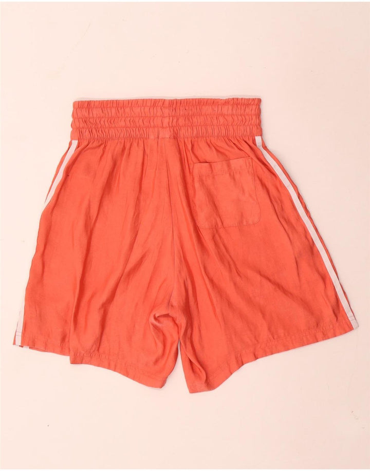 Adidas Pantalones cortos deportivos para mujer UK 10 Pequeño Naranja Poliéster