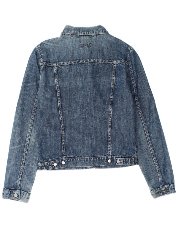 Carrera Chaqueta vaquera para mujer UK 12 Algodón azul medio