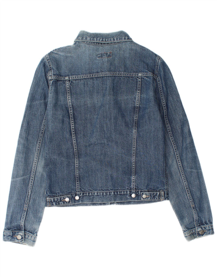 Carrera Chaqueta vaquera para mujer UK 12 Algodón azul medio
