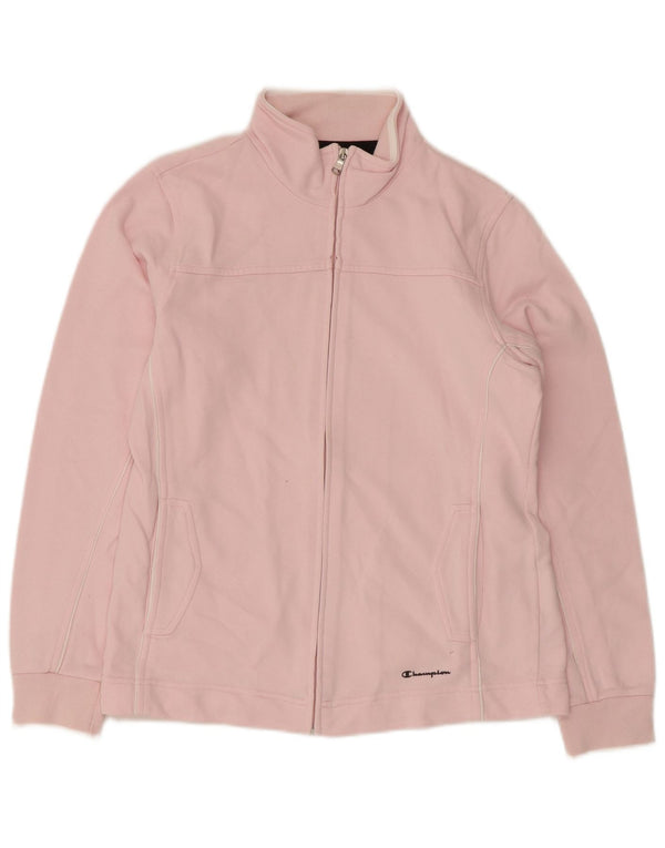 Champion Chaqueta de chándal de ajuste regular para mujer UK 10 Small Pink Cotton