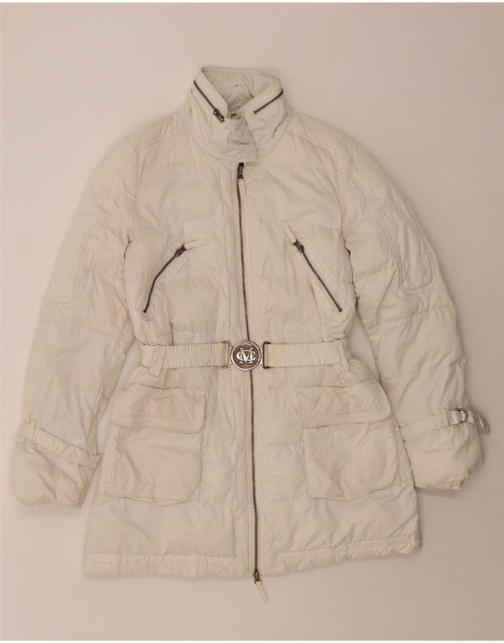 MARLBORO CLASSICS Womens Padded Coat EU 44 XL White Polyester Vintage Marlboro Classics and Second-Hand Marlboro Classics from Messina Hembry 