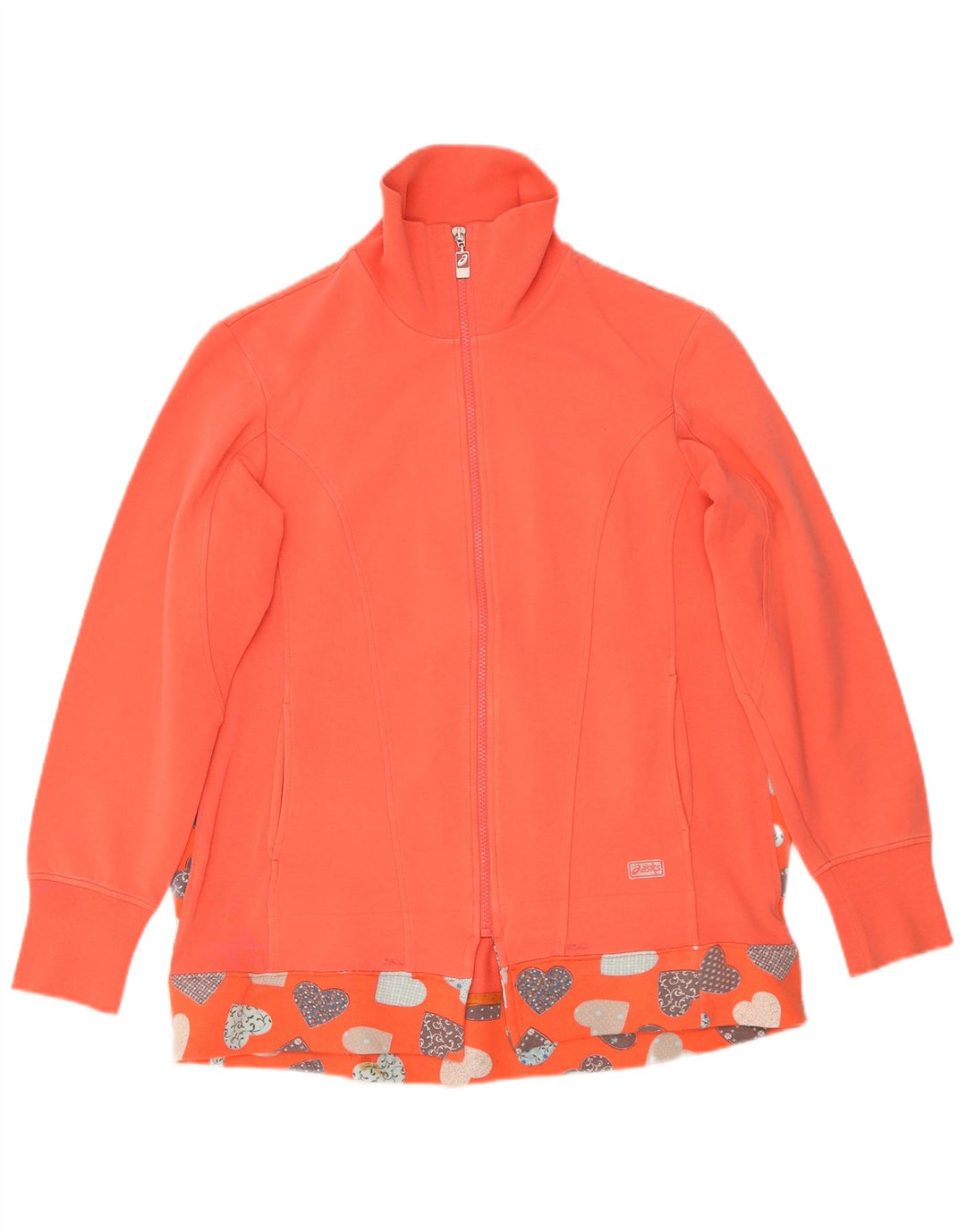 Asics - Chaqueta de chándal para mujer, talla 40, talla grande, color naranja corazón