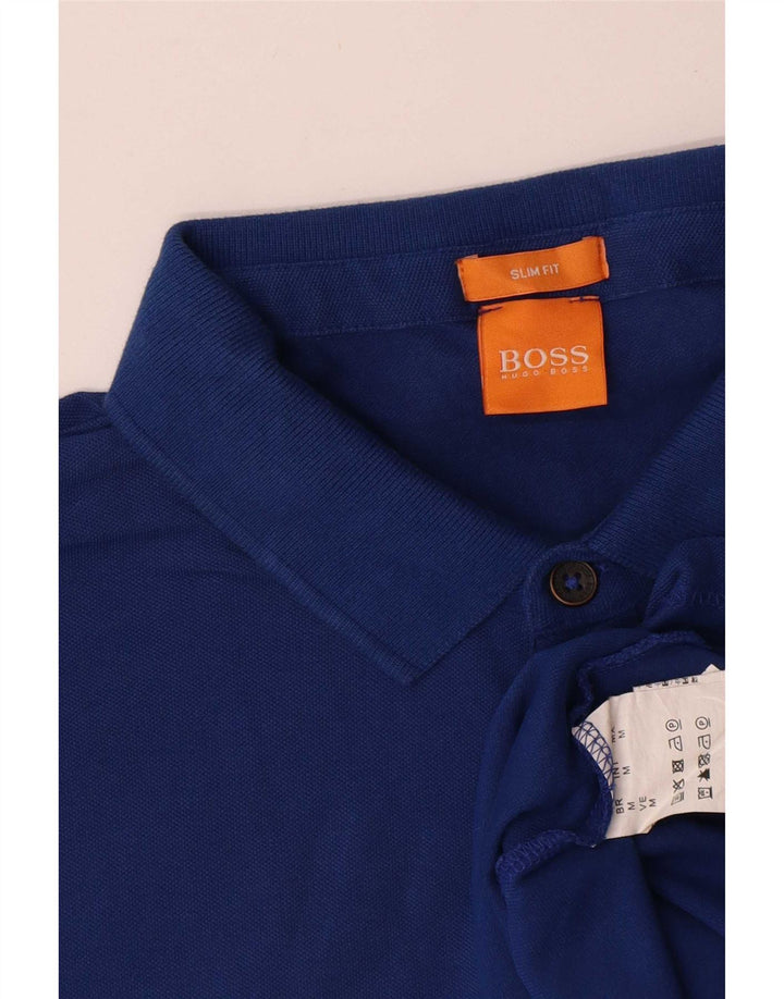 Hugo Boss Hombre | Polo slim fit de algodón azul medio