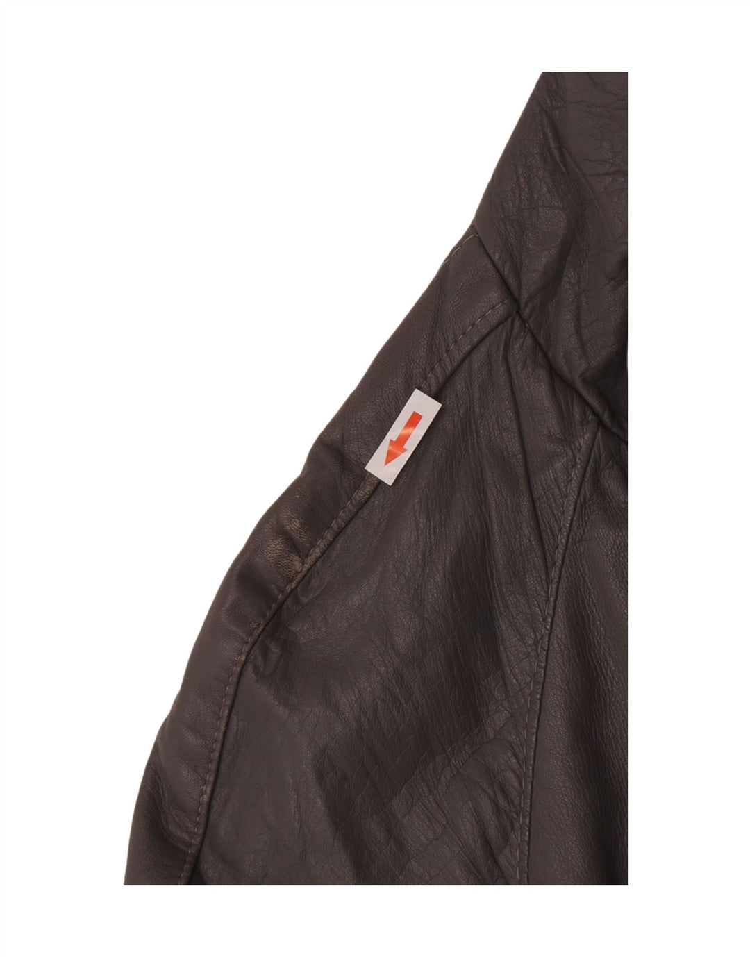 Chaqueta de cuero vintage para hombre IT 48 cuero gris medio