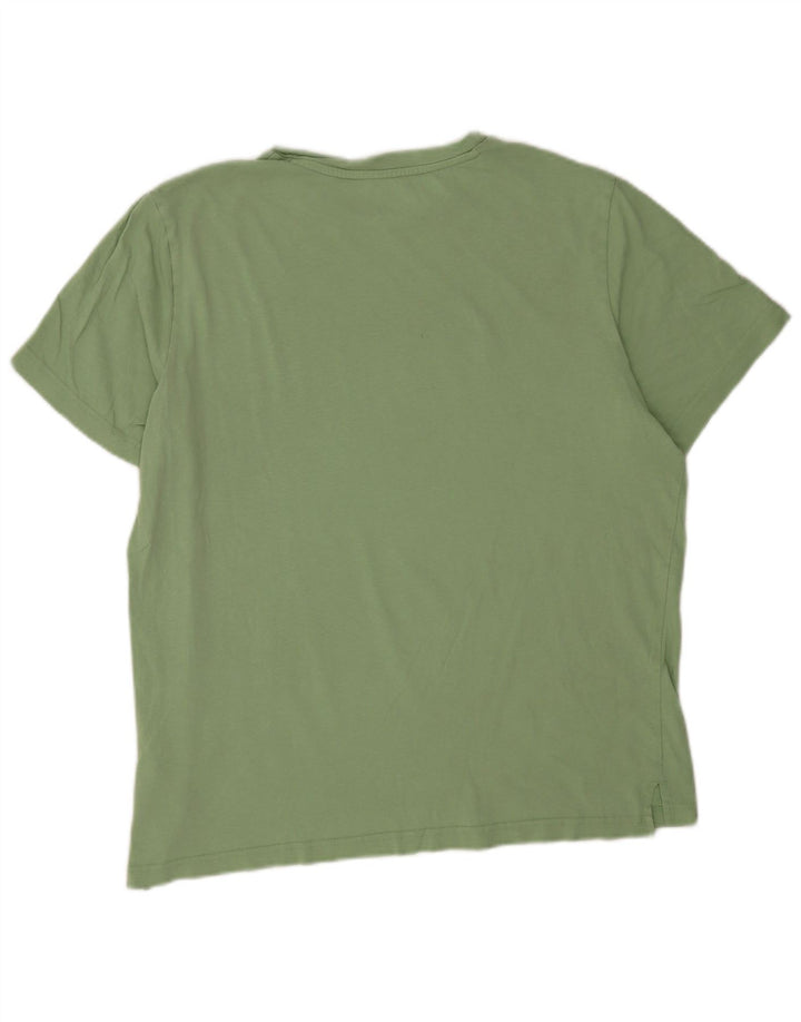Puma - Camiseta gráfica para hombre, talla grande, algodón verde