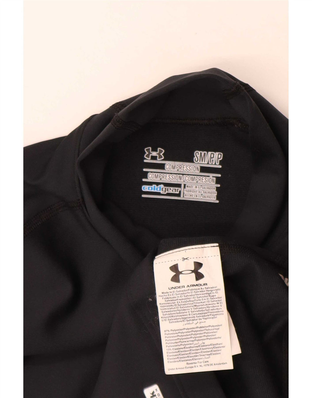 Under Armour Camiseta Cold Gear para mujer de manga larga UK 8 Small Poliéster negro