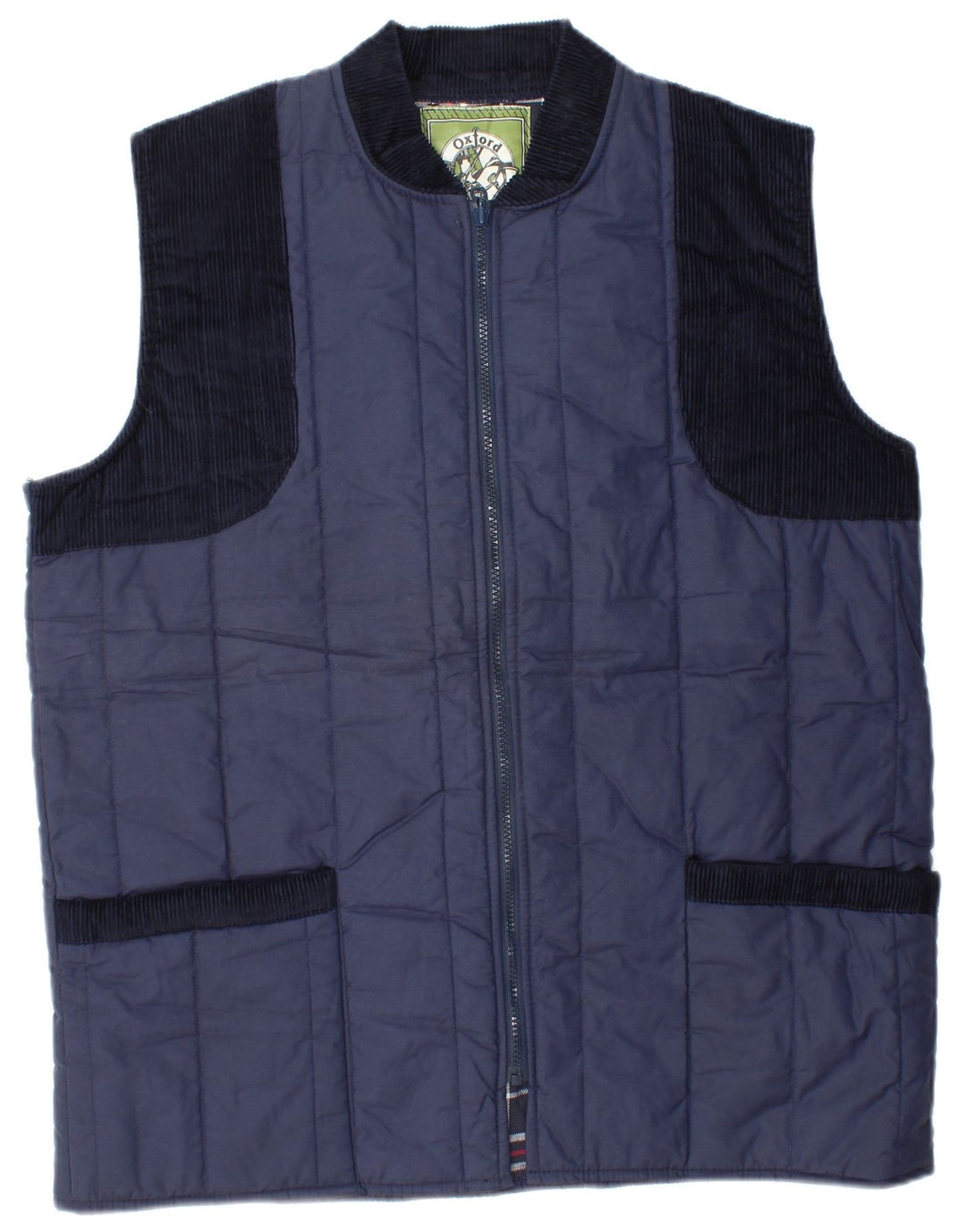 Chaleco acolchado para hombre Oxford Blue UK 38 Medium Azul marino Poliéster