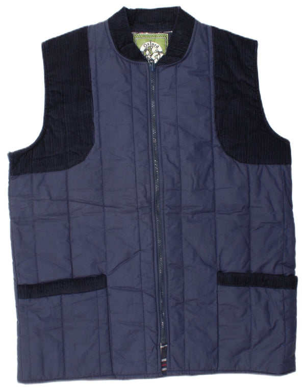 Chaleco acolchado para hombre Oxford Blue UK 38 Medium Azul marino Poliéster