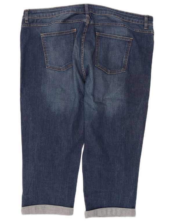 Marks & Spencer Jeans Capri para Mujer UK 20 2XL W44 L21 Algodón Azul
