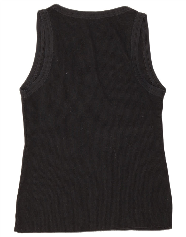 Zara Mujer Chaleco Top Reino Unido 44 Grande Negro