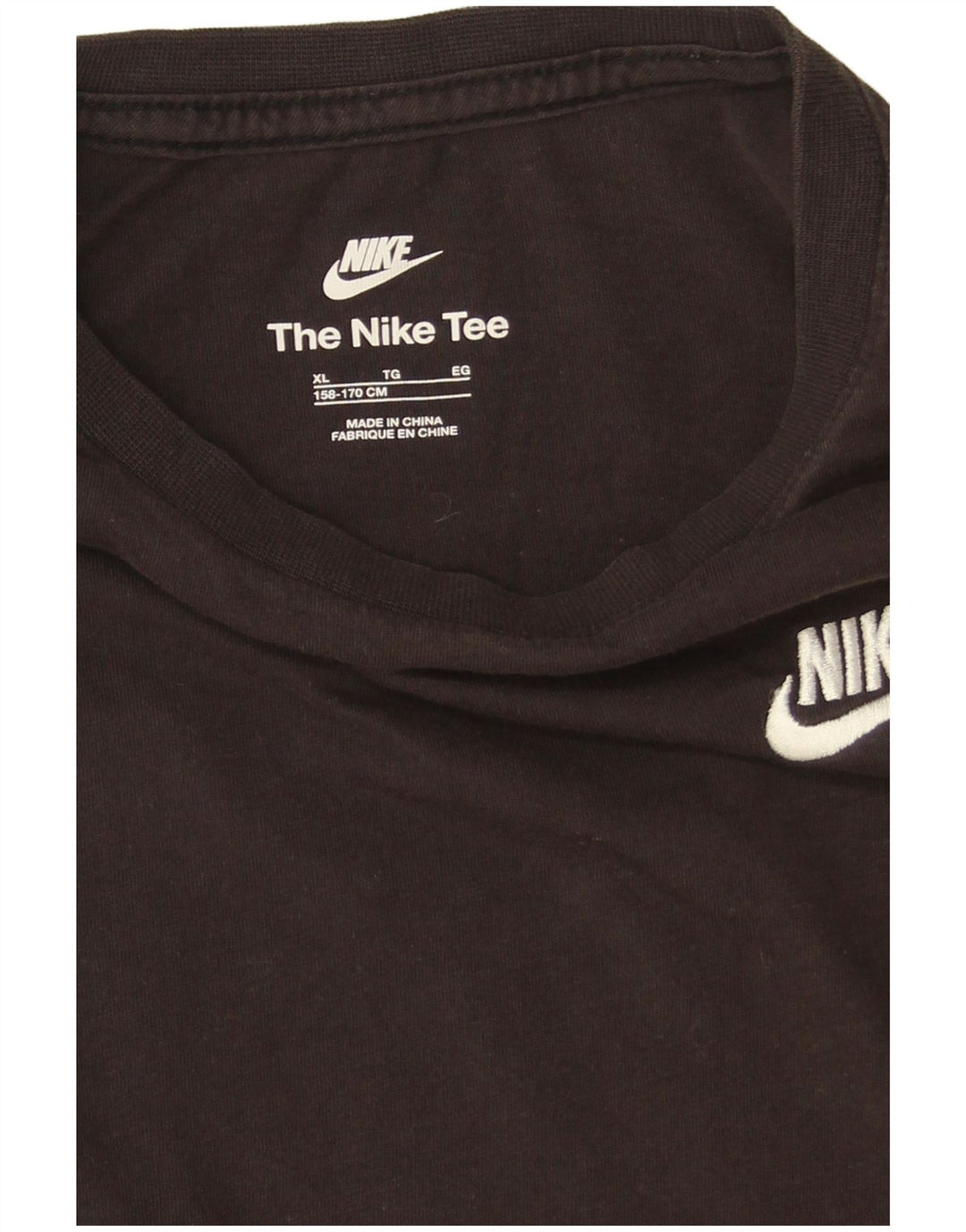 Nike Camiseta Niño Manga Larga 13-14 Años XL Negro Algodón