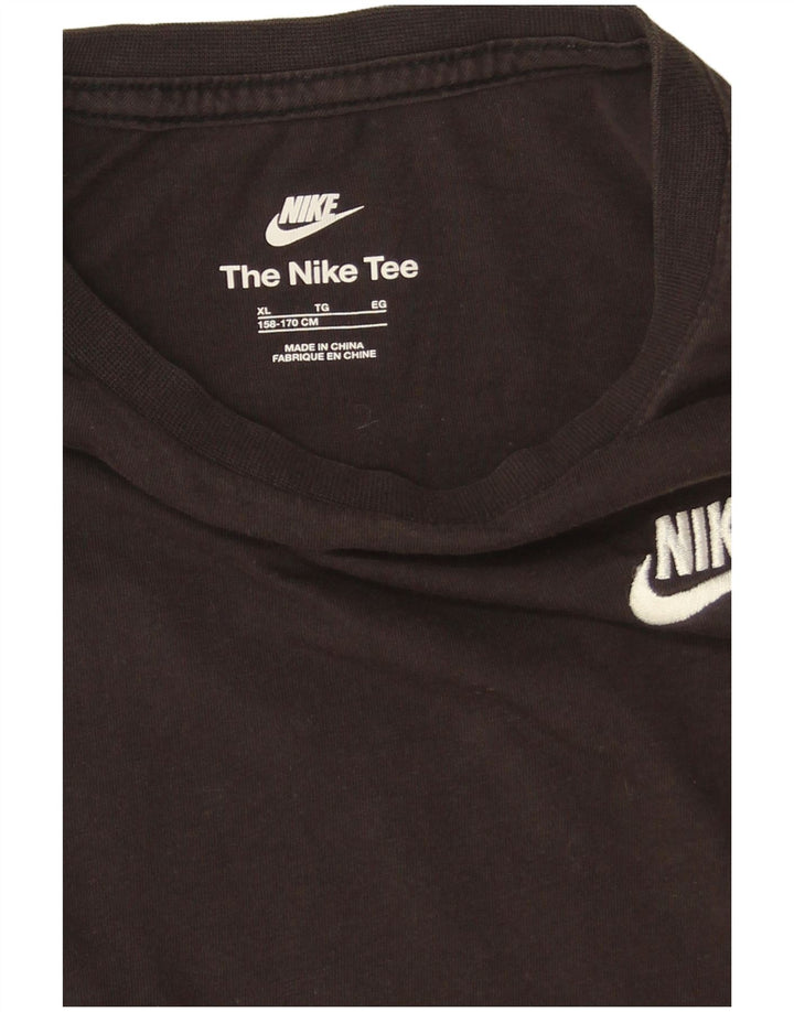 Nike Camiseta Niño Manga Larga 13-14 Años XL Negro Algodón