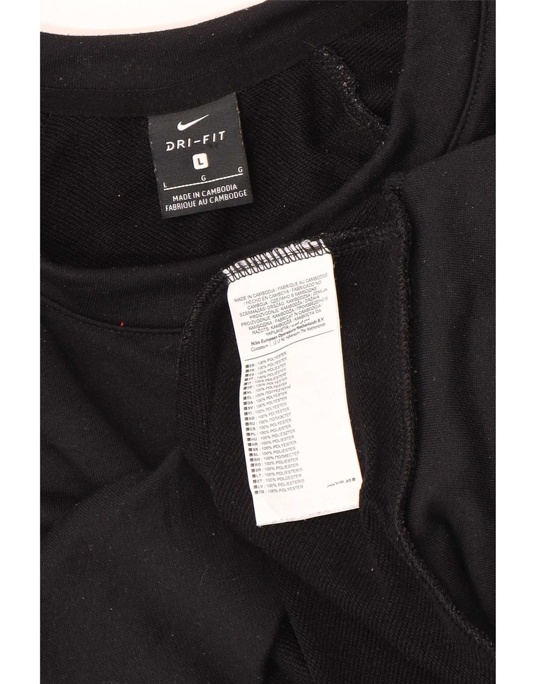 Nike Dri Fit Graphic - Sudadera extragrande para mujer, talla 40, color negro