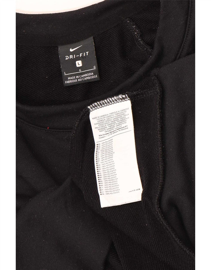 Nike Dri Fit Graphic - Sudadera extragrande para mujer, talla 40, color negro