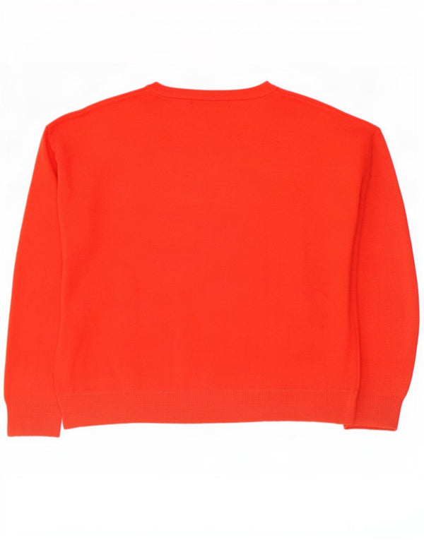 Marks & Spencer Jersey con Cuello Barco para Mujer UK 40 XL Naranja