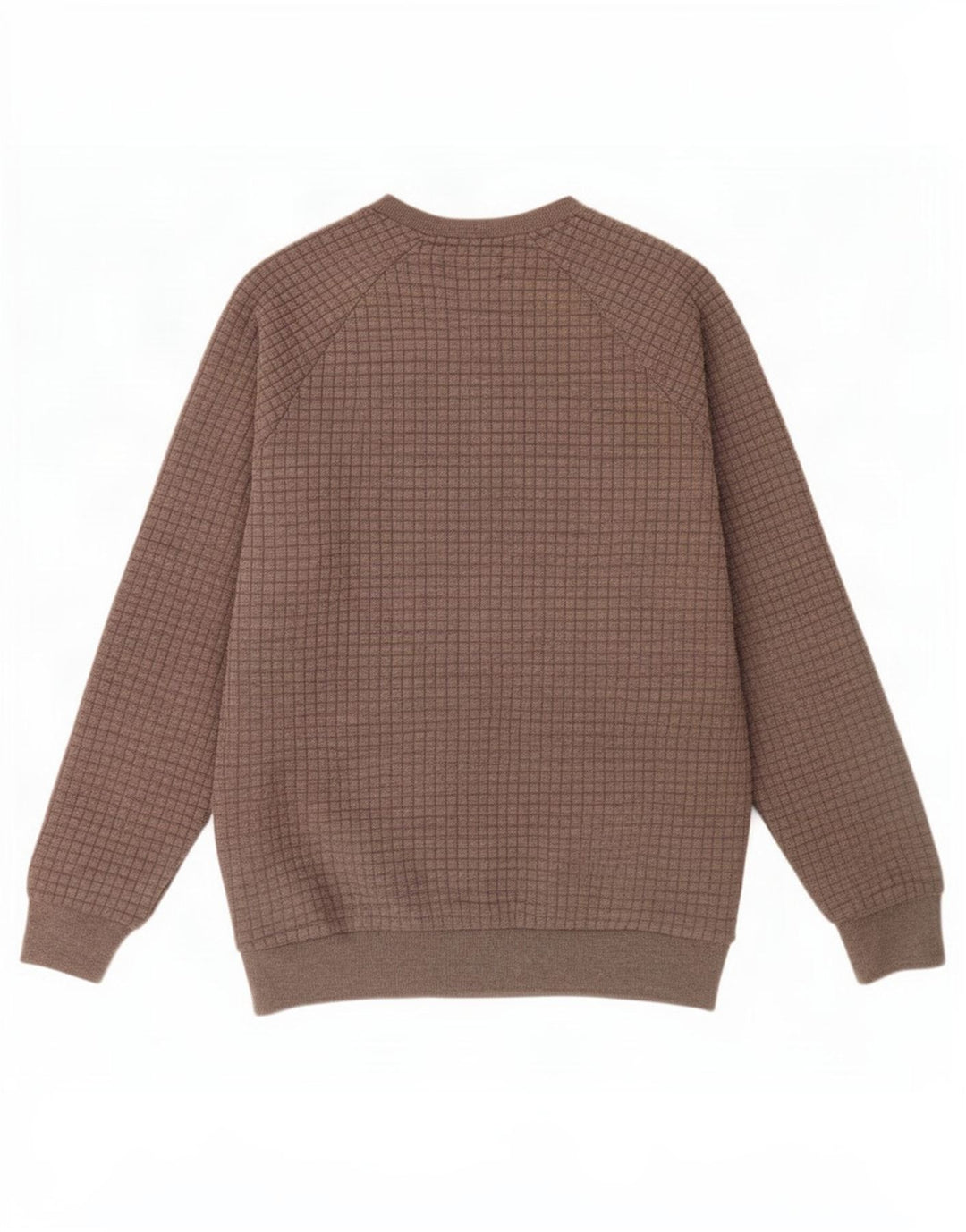 Zara Hombre Sudadera Jumper XL Cuadros Gris Poliéster