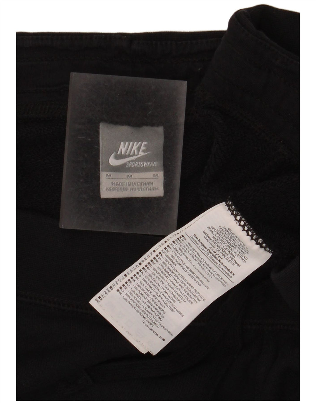 Nike Pantalones de chándal para mujer UK 44 Mediano Negro Algodón