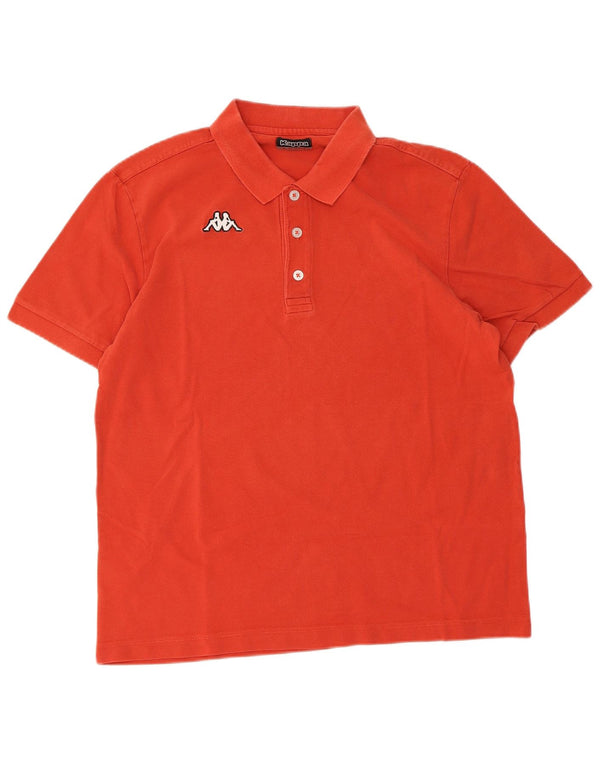 KAPPA Polo para hombre grande rojo