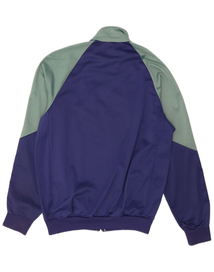 Chaqueta superior de chándal con gráfico Arena para hombre, poliéster con bloques de color azul grande
