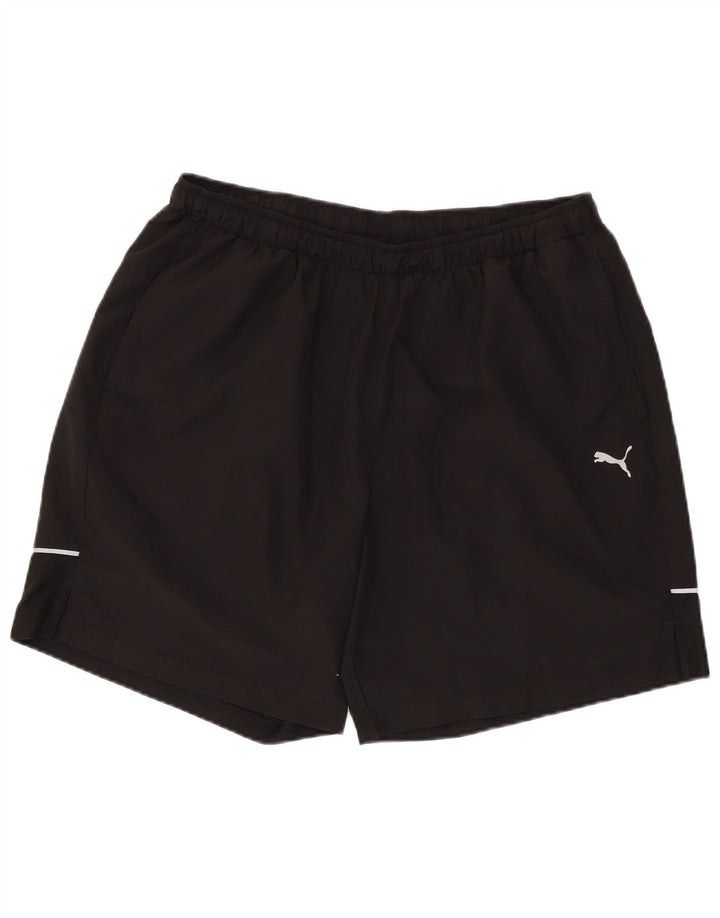 Puma Pantalones cortos deportivos para hombre XL Poliéster negro