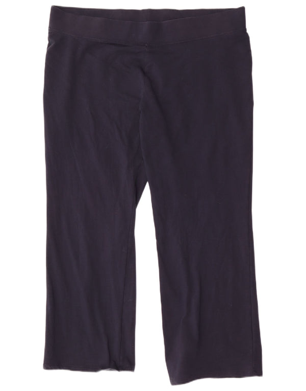 Marks & Spencer Pantalones de Chándal para Mujer UK 20 2XL Azul Marino Algodón