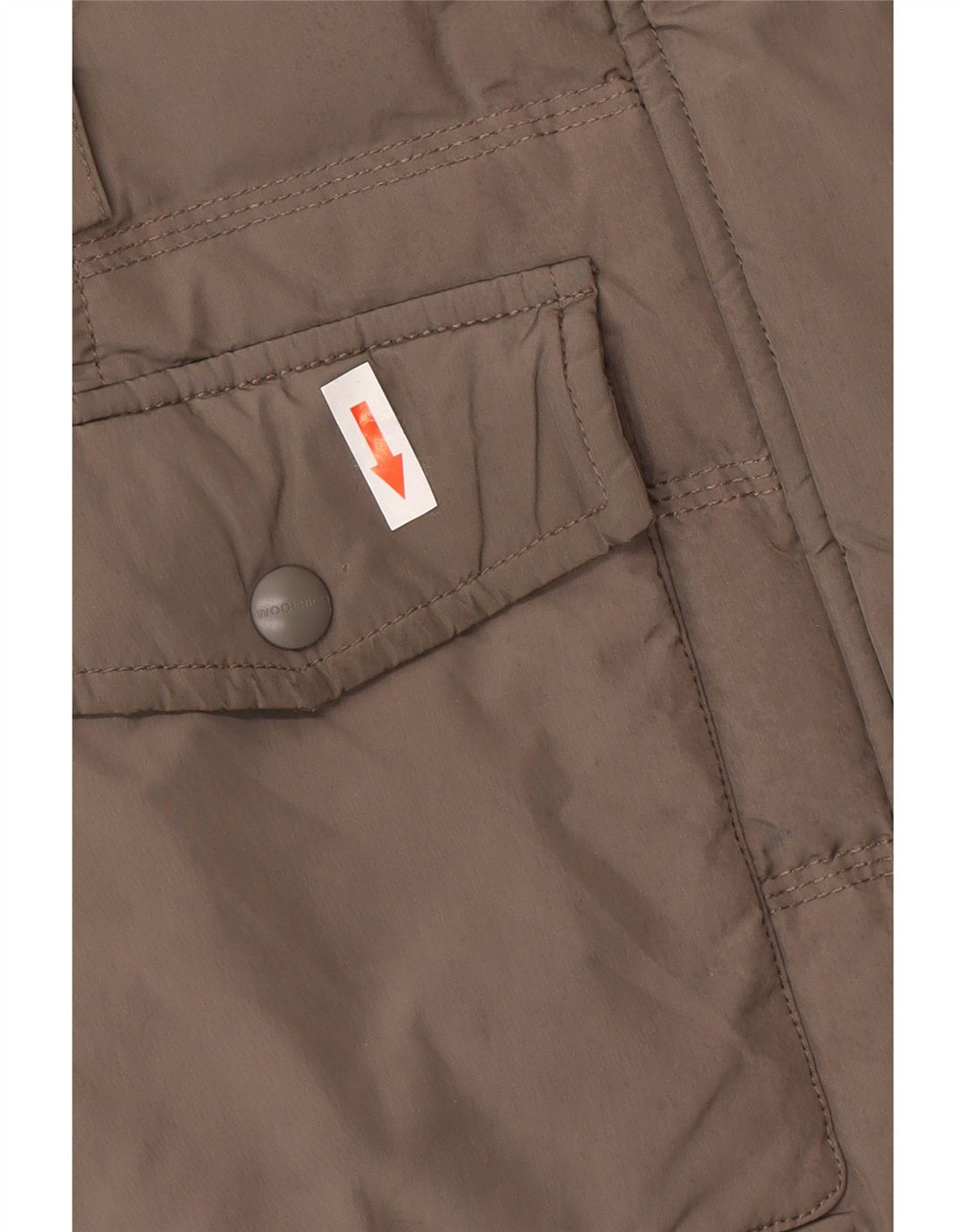 Woolrich Abrigo acolchado con capucha para mujer UK 6 XS Gris Poliéster Invierno