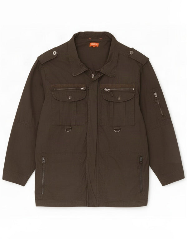 Chaqueta militar vintage para hombre UK 44 2XL Algodón verde