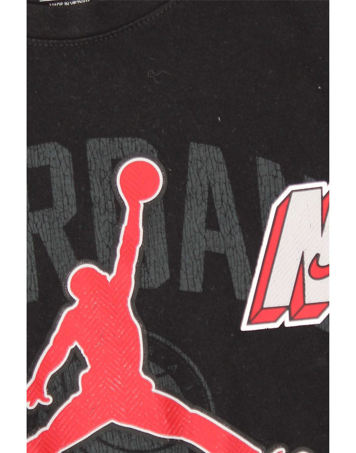 Jordan Camiseta gráfica para niños 10-11 años Mediana Negro Algodón