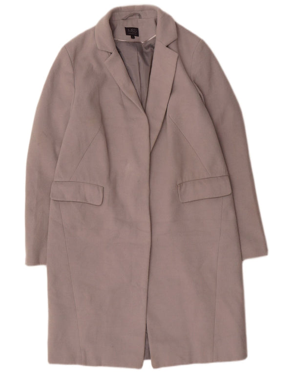 Marks & Spencer Abrigo abierto para mujer UK 10 Pequeño Poliéster gris