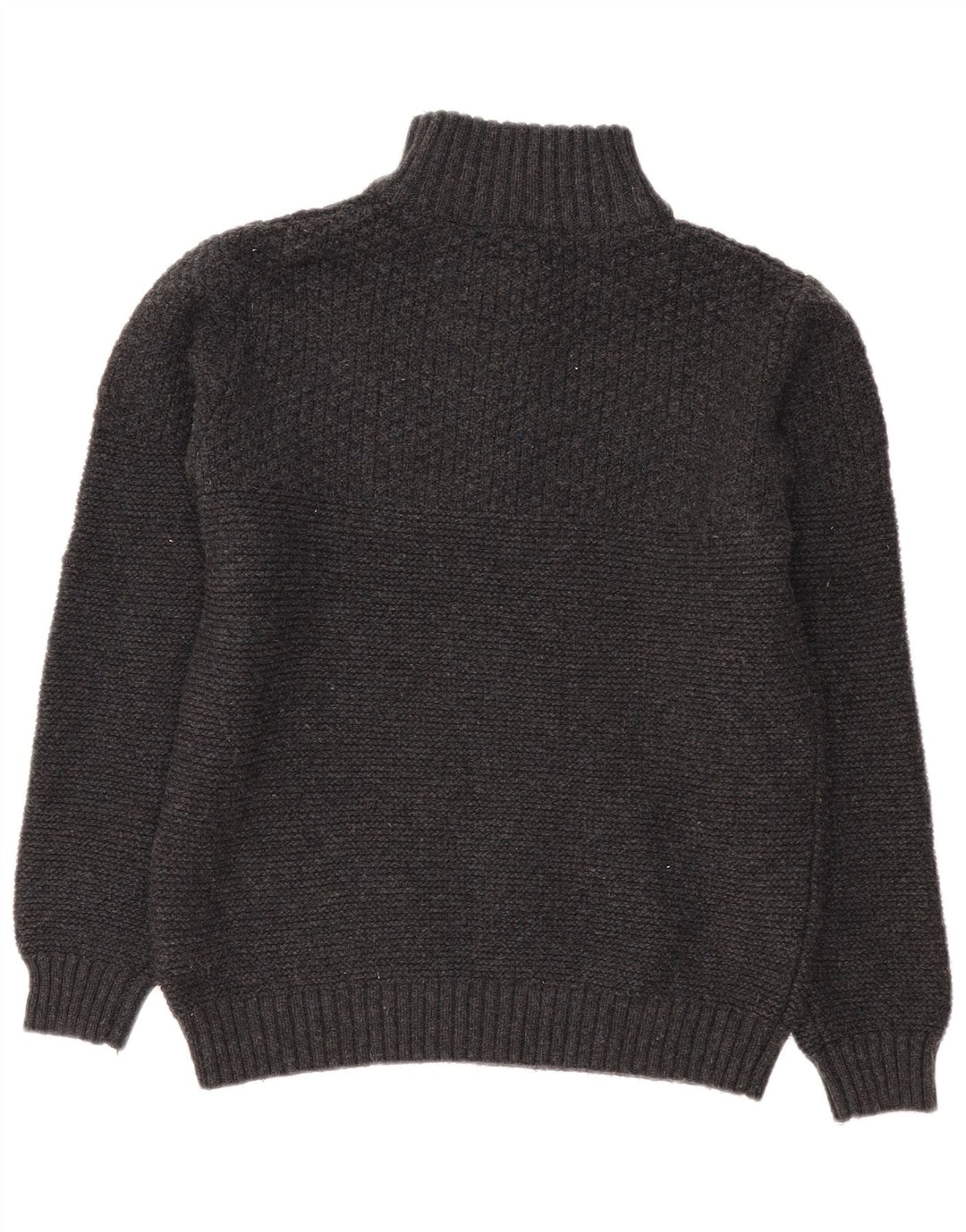 Jersey tipo jersey con cuello y cremallera para hombre de Fat Face, talla grande, de lana gris