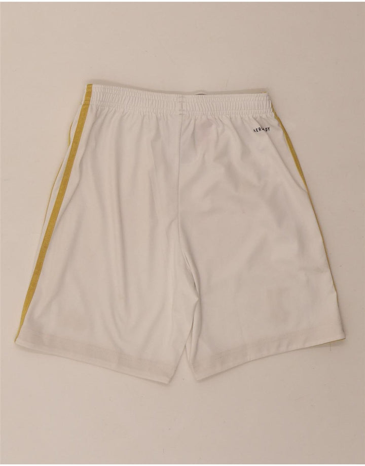 ADIDAS Boys Juventus Sport Shorts 11-12 Years White Polyester Vintage Adidas and Second-Hand Adidas from Messina Hembry 