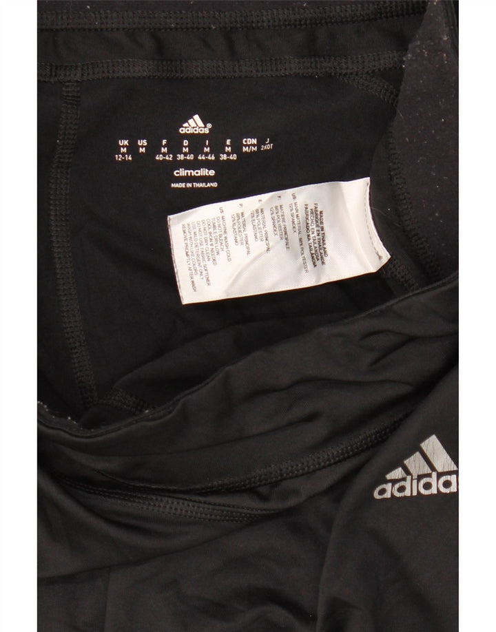 Adidas Mujer Climalite Capri Leggings Reino Unido 12/14 Mediano Negro Poliéster
