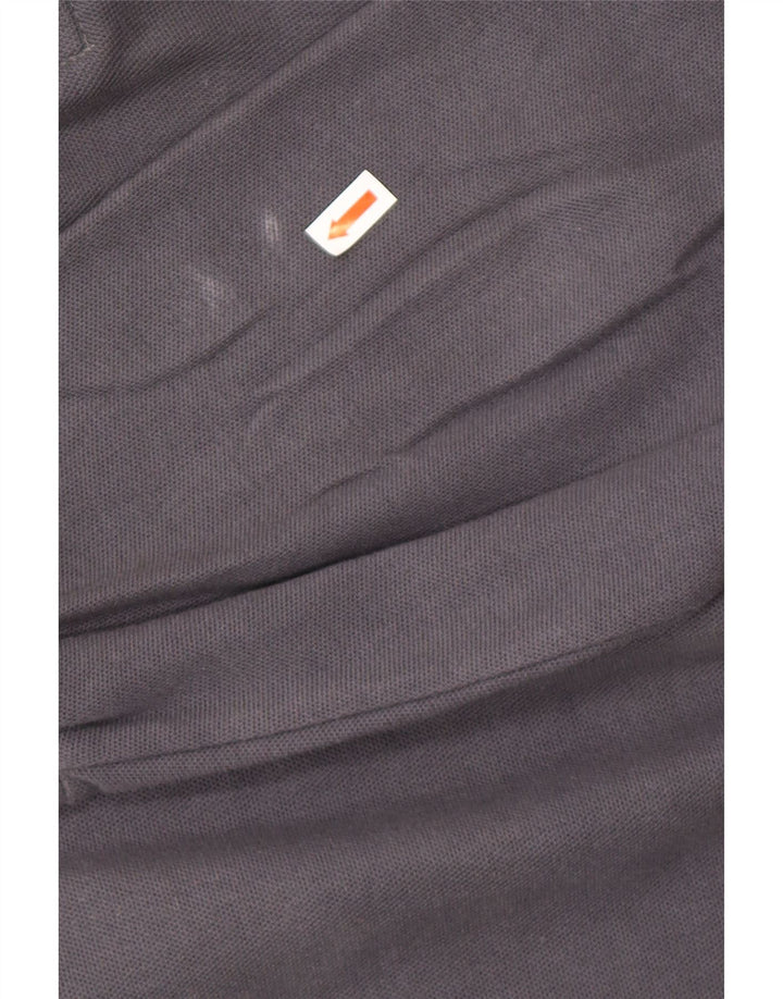 DIADORA Polo de manga larga para hombre IT 48 Gris medio Algodón