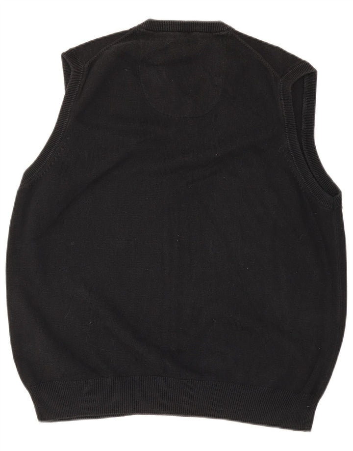 MARKS & SPENCER Camiseta sin mangas con ajuste regular para hombre, talla grande, color negro