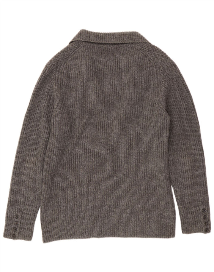 Massimo Dutti Jersey Cárdigan Hombre XL Gris