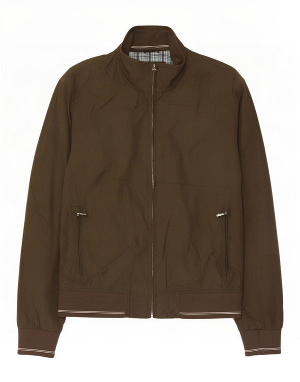 Marks & Spencer Chaqueta bomber de corte regular para hombre UK 38 Poliéster caqui medio