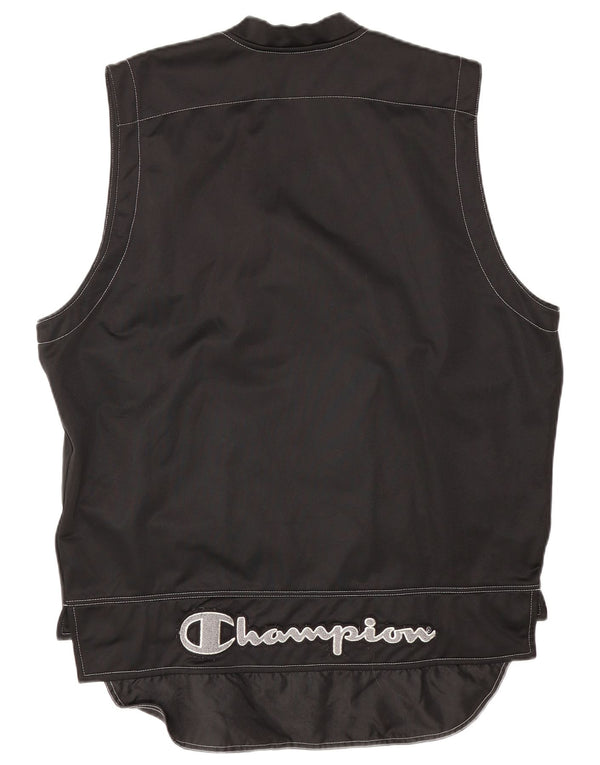 Champion Chaleco para hombre UK 40 Grande Poliéster negro