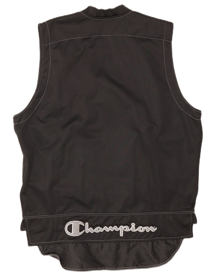 Champion Chaleco para hombre UK 40 Grande Poliéster negro